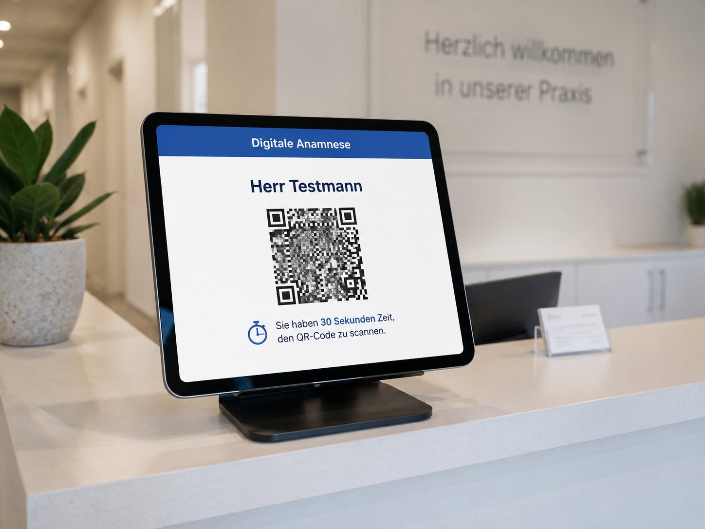 Digitale Anamnese per QR-Code – RCS