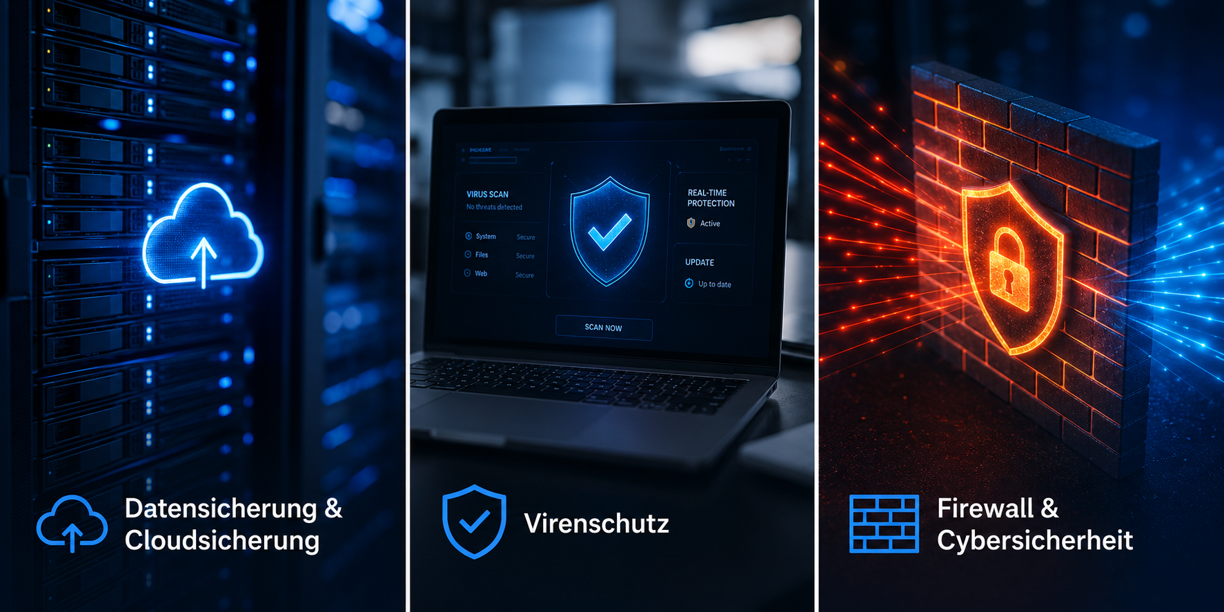 Datensicherung, Virenschutz und Cybersicherheit im Überblick