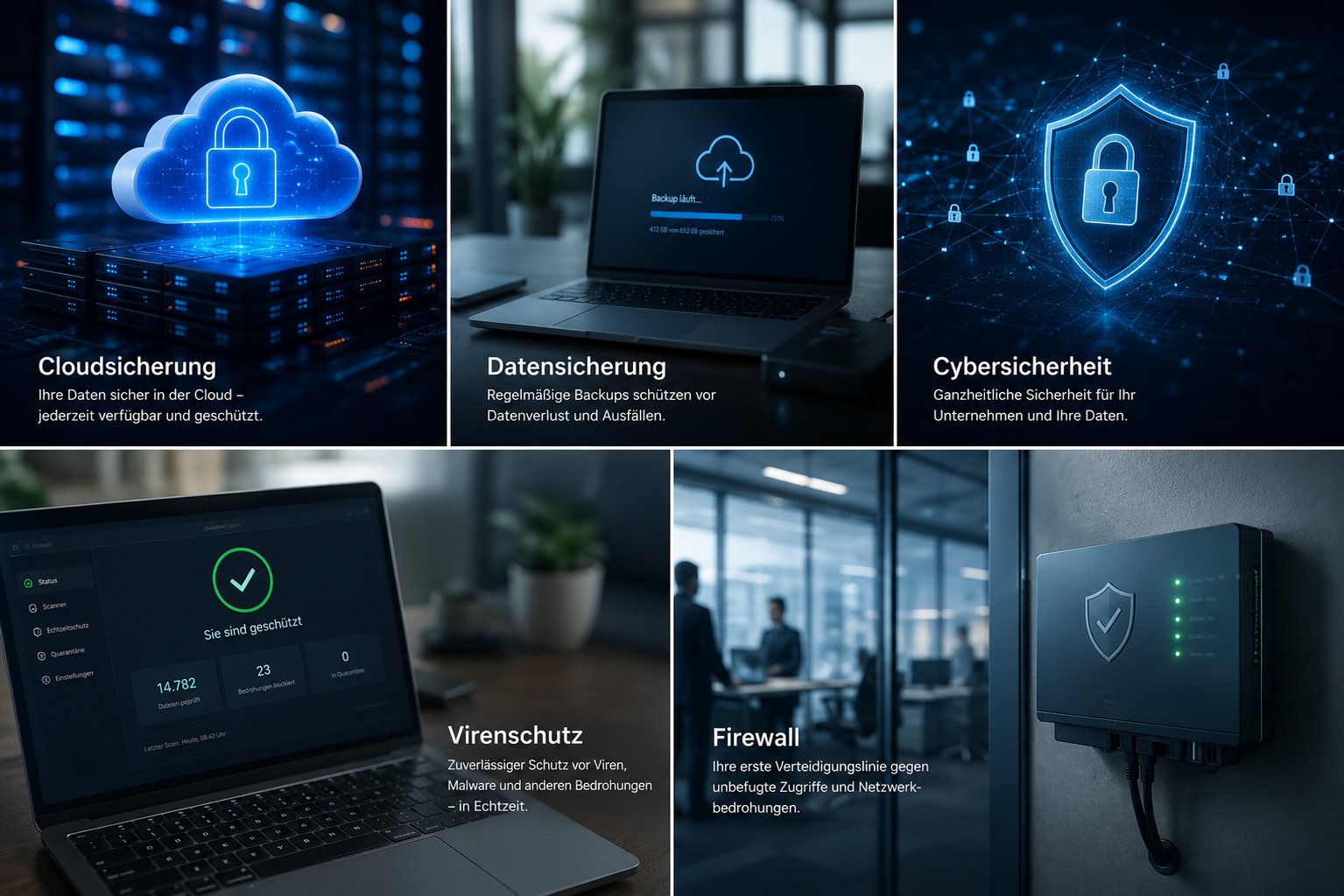 Datensicherheit und Cybersicherheit für Unternehmen