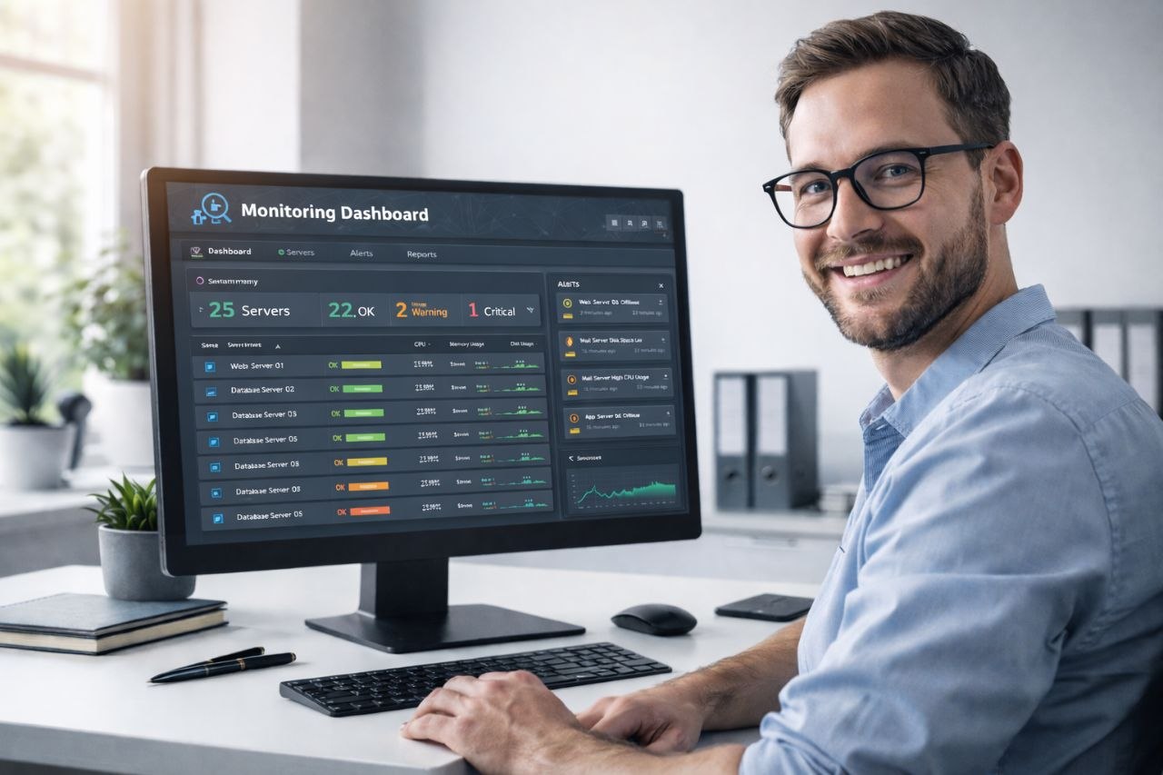 IT-Monitoring Dashboard – RCS Rundumbetreuung