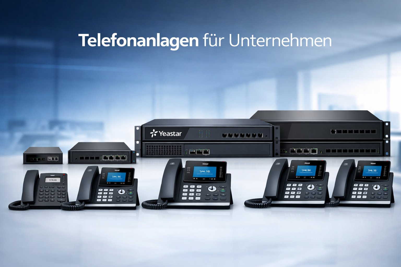 Yeastar Telefonanlagen, Endgeräte und Touchpanels im Überblick
